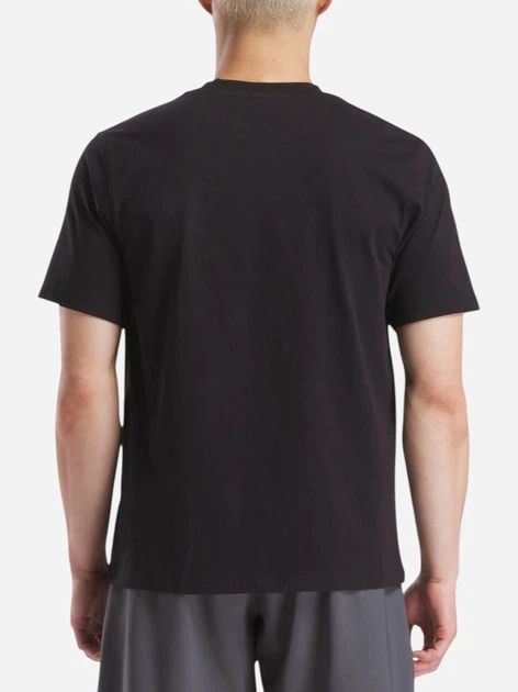 Koszulka męska bawełniana Reebok Cody Small Logo Crew Neck S 100240910 S Czarna (1200175470748) - obraz 2