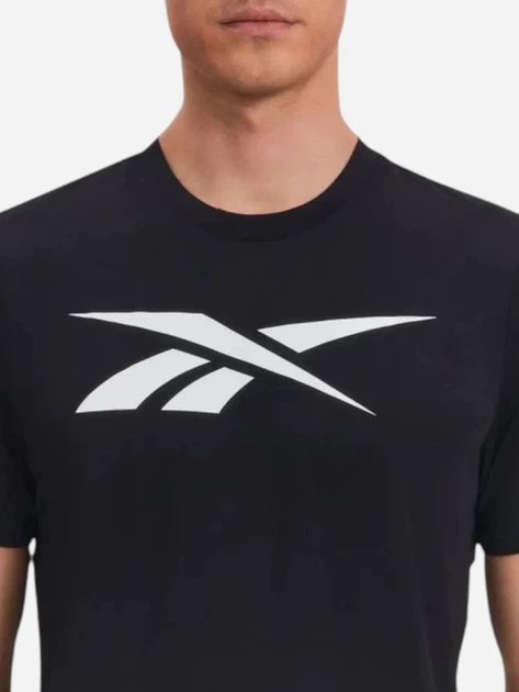 Футболка спортивна довга чоловіча Reebok Jimmy Vector Standar 100242102 L Чорна (1200175851325) - зображення 4