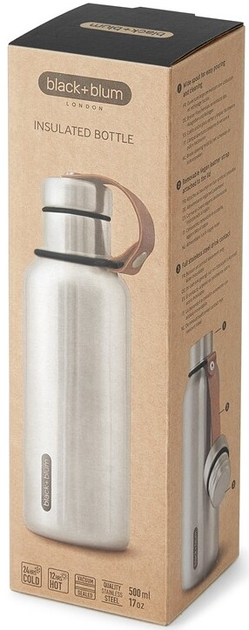 Butelka termiczna Black+Blum czarna 500 ml (5060089728245) - obraz 8