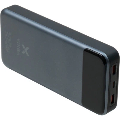 Батарея универсальная Vinga 30000 mAh 100W Display VA Grey (Li-Ion) (VPBB30100) - изображение 6