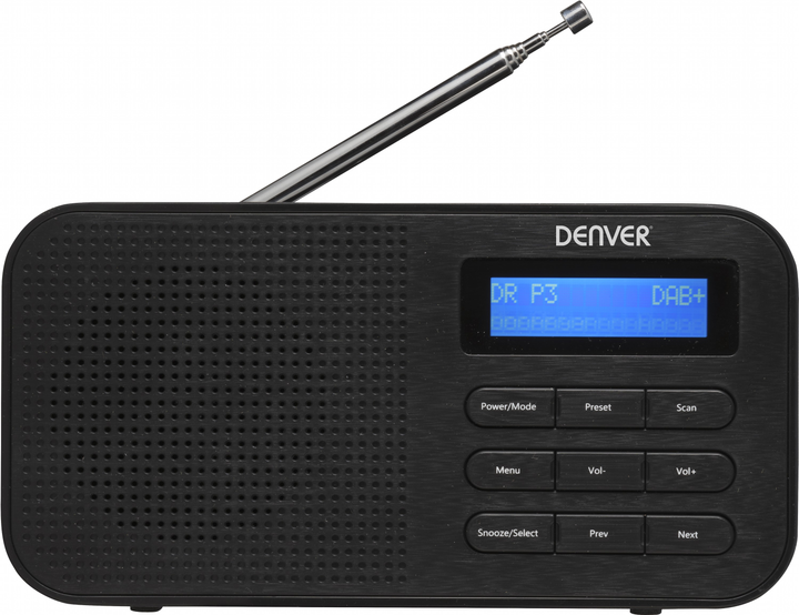 Odbiornik radiowy Denver DAB-42 Black (5706751038792) - obraz 1