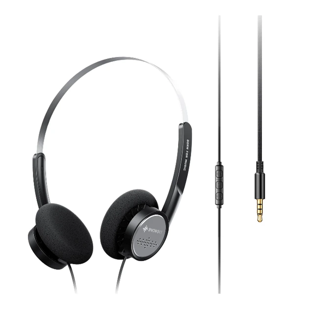 Навушники накладні провідні FiiO Snowsky Wind Black з мікрофоном - зображення 2