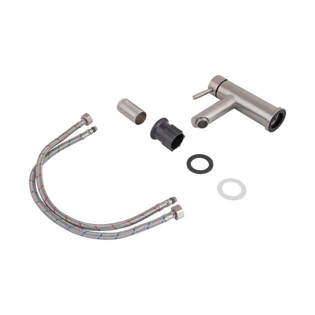 Смеситель для раковины Lidz Aria 001F (k35) LDARI001FNKS34937 Nickel - изображение 4