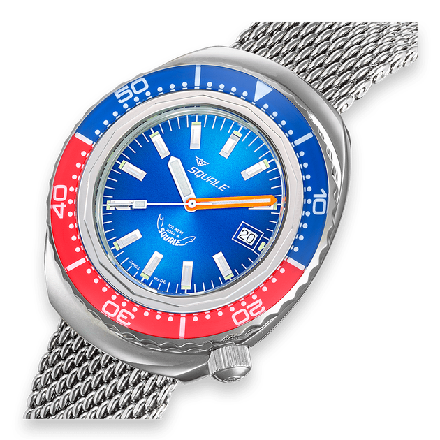 Часы наручные Squale 2002.SS.BLR.BL.ME22 - изображение 4