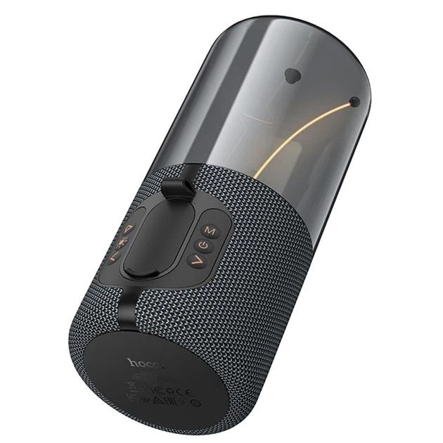 Портативная беспроводная Bluetooth колонка акустика HOCO BS64 Rocker BT speaker 1200 мАч |Bluetooth 5.4, FM, TF-карта, TWS, 5 Вт, до 3 часов работы, с магнитной подсветкой| Темно-серый - изображение 2