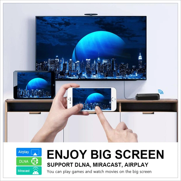 Смарт ТВ-приставка Android Smart TV тюнер для телевизора цифровой медиаплеер Allwinner X96Q TV BOX |H313, 1GB RAM, 8GB ROM, Android 10.0, пульт ДУ| Черный - изображение 7
