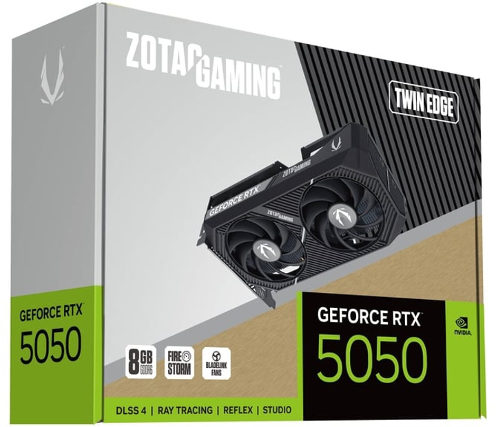 Karta graficzna Zotac PCI-Ex GeForce RTX 5050 GAMING Twin Edge 8GB GDDR6 (128bit) (2572/20000) (HDMI, 3 x DisplayPort) (ZT-B50500E-10M) - obraz 7