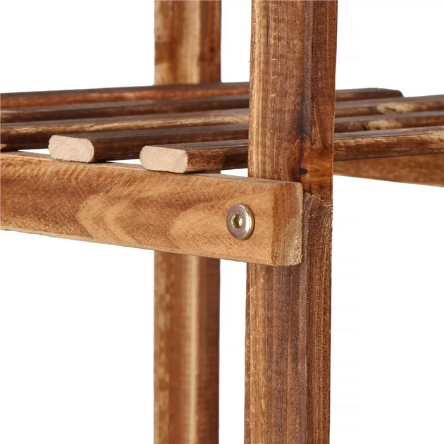 Підставка для квітів Springos із поличками дерев'яна 115 x 25 x 116 см (5907719440514) - зображення 3