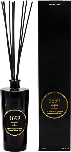 Аромадифузор Cereria Molla Gold Edition Premium Reed Menthe & Basilic 500 мл (8424405077818) - зображення 2