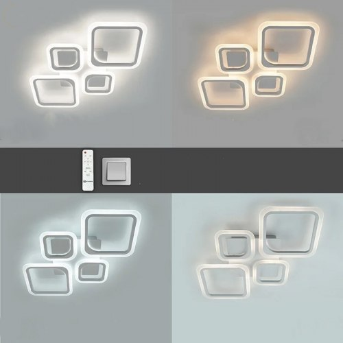 Светильник потолочный светодиодный LUMINARIA OVAL 80W 4S RC 725/423 WHITE 220V IP20 с пультом ДУ - изображение 4