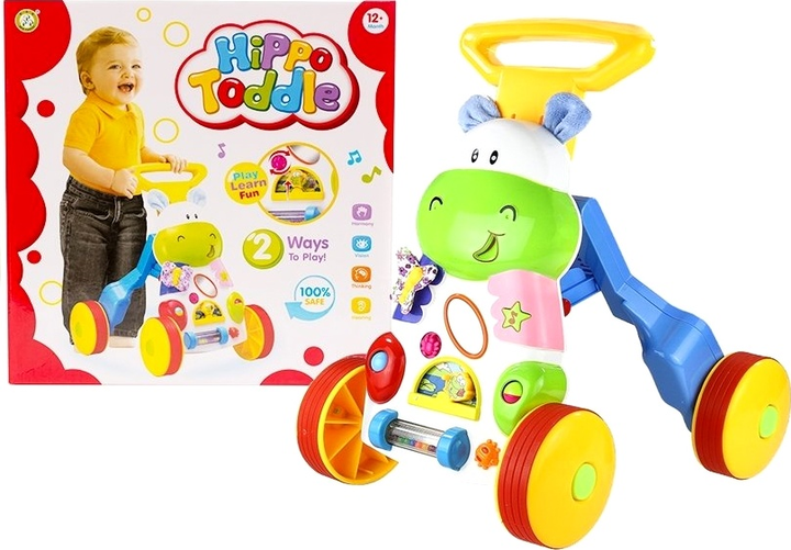 Дитячий ходунок LEAN Toys з дзеркалом і гумовими колесами 1444 (5905884456934) - зображення 2