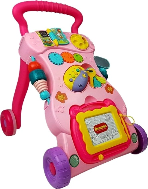 Дитячий штовхач LEAN Toys із зникаючим малюнком Рожевий 5995 (5908275992820) - зображення 4
