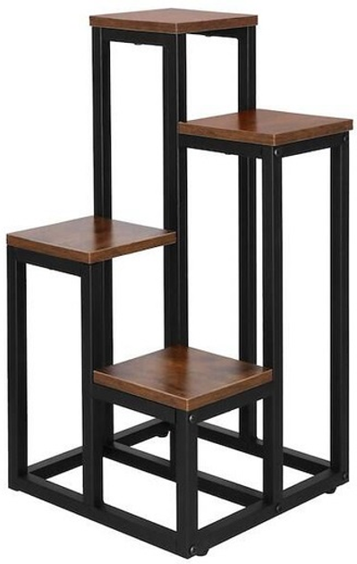 Підставка для квітів Springos металева Коричнева 34 x 34 x 67.5 см (5907719491097) - зображення 1