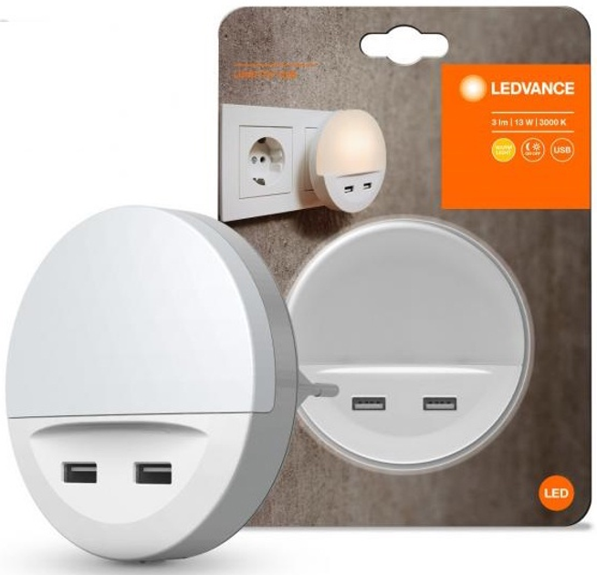 Nocna lampka LEDVANCE LUNETTA USB 3000K (4058075266902) - obraz 4