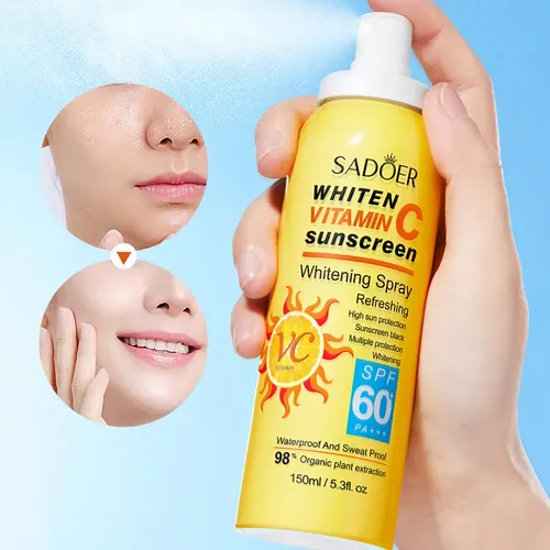 Солнцезащитный спрей с витамином С Sadoer Vitamin C Sunscreen Spray SPF60+ PA+++, 150 мл (6942349737428) - изображение 2