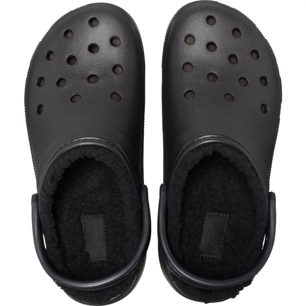 Жіночі крокси утеплені Чорні Crocs Classic Platform Lined Clog Black (42-43, чорний) - Фото 3 Жіночі крокси утеплені Чорні Crocs Classic Platform Lined Clog Black (42-43, чорний) - зображення 3