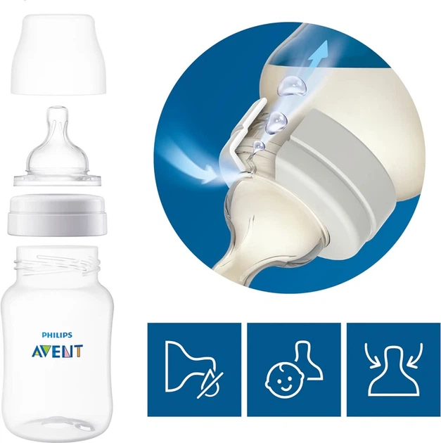 Smoczek do butelki Philips AVENT Anti-colic Flow 4 6m+ 2 szt SCY764/02 (8710103996781) - obraz 4