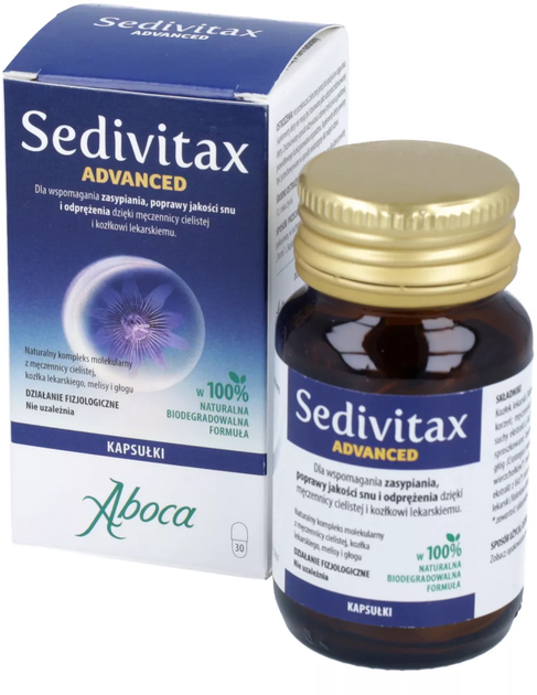 Suplement diety Aboca Sedivitax Advanced 30 kapsułek (8032472023319) - obraz 1