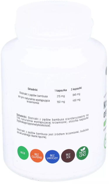 Suplement diety Aliness Krzem organiczny 150 mg 100 kapsułek (5903242580284) - obraz 3