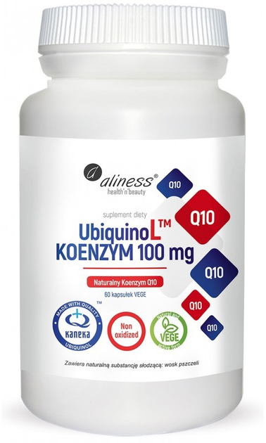 Suplement diety Aliness UbiquinoL Koenzym 100 mg 60 kapsułek (5903242580154) - obraz 1