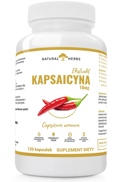 Suplement diety Alto Pharma Kapsaicyna 10 mg 120 kapsułek (5903661237448) - obraz 1
