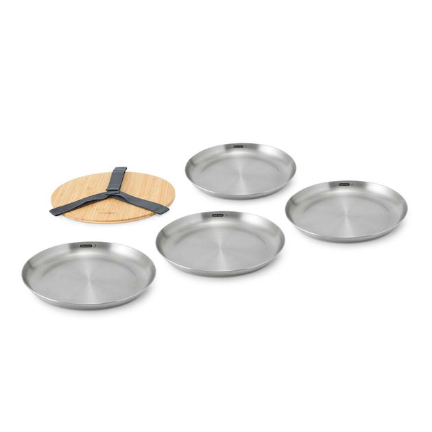 Zestaw talerzy Black+Blum stalowych 4 szt (5060089728467) - obraz 7