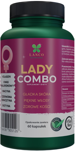 Харчова добавка Lanco Nutritions Леді Комбо 60 капсул (5904181955126) - зображення 1
