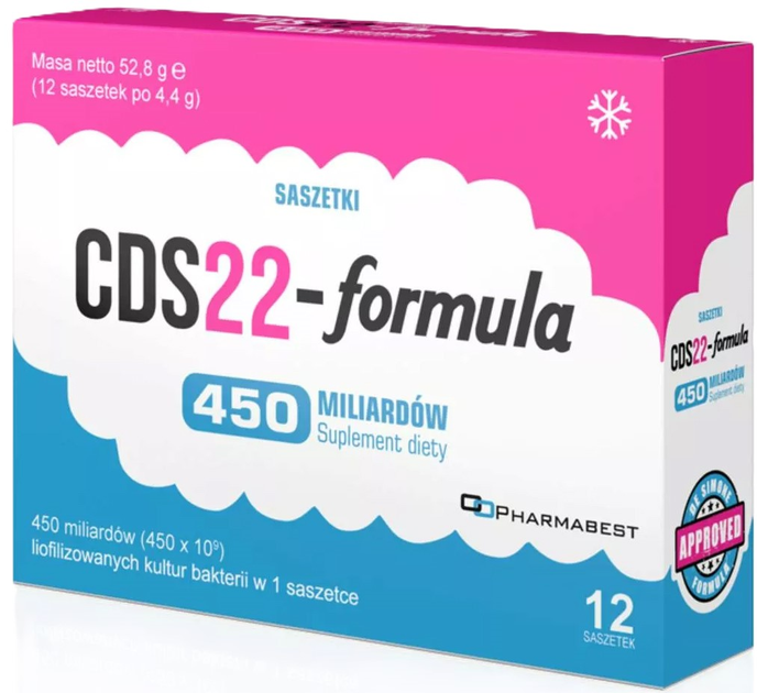 Suplement diety Pharmabest CDS22-Formula 450 mld 12 saszetek (8055039380052) - obraz 1