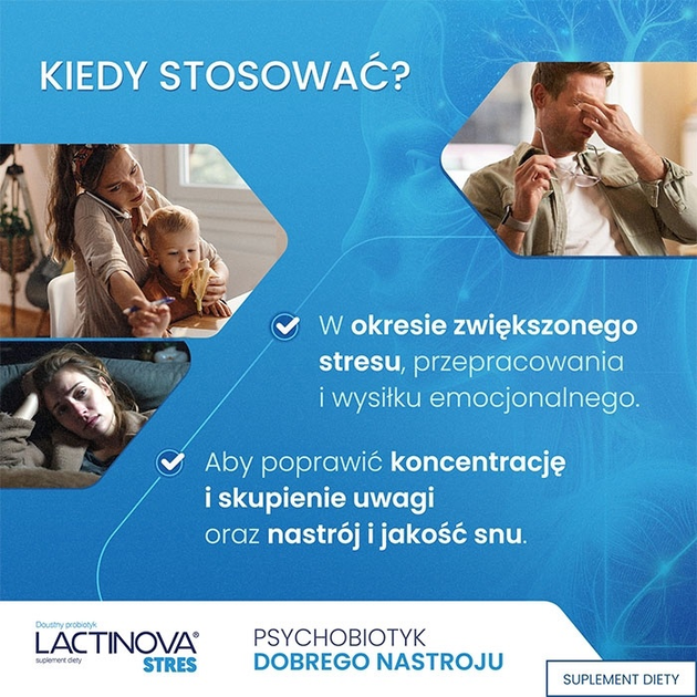 Probiotyk Hexanova Lactinova Stres 28 kapsułek (5907377532569) - obraz 4