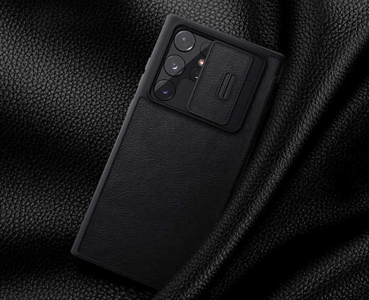 Шкіряний чохол книжка Nillkin Qin Pro Leather Case для Samsung Galaxy S23 Ultra Black - зображення 6