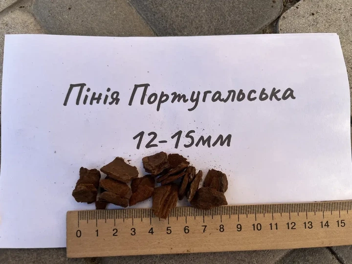 Субстрат кора пінії 12–15 мм португальська декоративна 1 л для мульчування і клумб - зображення 4