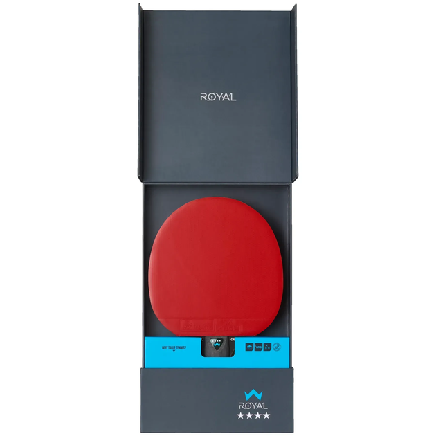 Ракетка для настільного тенісу Stiga Royal Crystal 4 Star FL, чорно-червона - изображение 4