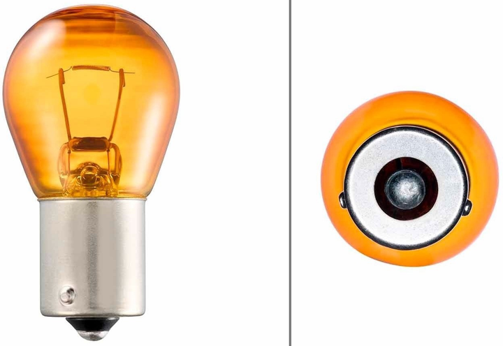 Набір автомобільних лампочок Hella Standard PY21W 12 В Помаранчева 10 шт (8GA006841121) - зображення 4