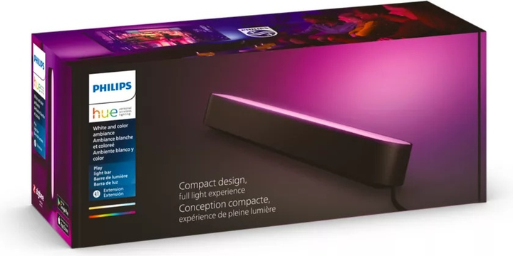 Розумна настільна лампа Philips Hue Play RGB 6.6 Вт Чорна 2 шт (915005733901) - зображення 7