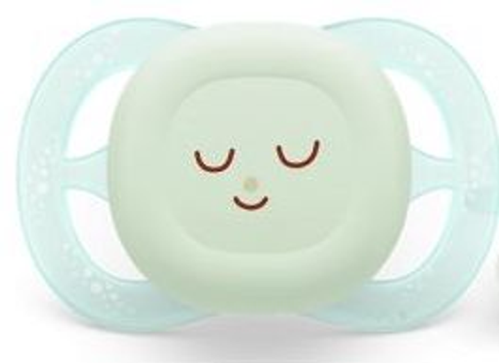 Smoczek ortodontyczny Philips AVENT Ultra start Nighttime 0-2m 2 szt SCF075/08 (8720689029049) - obraz 3