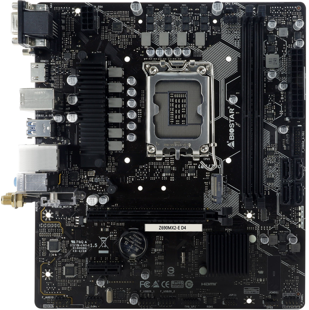 Płyta główna Biostar (s1700, Intel Z690, PCI-Ex16) - obraz 1