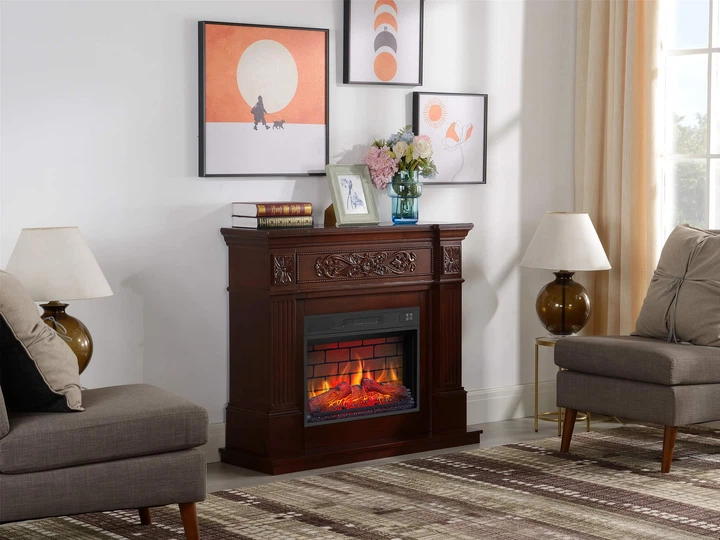 Каминокомплект ArtiFlame Toscana с 3D эффектом пламени, обогревом и звуком горения огня Russet - изображение 10