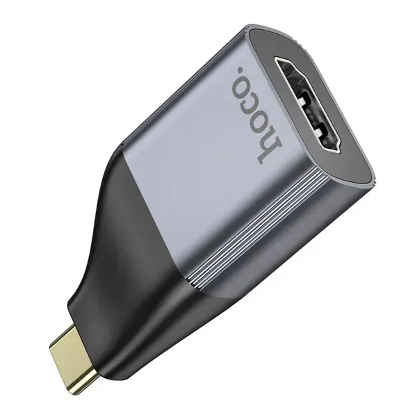 Переходник HOCO UA33 Type-C to HDTV adapter Metal Gray (6942007645584) - Фото 6 Переходник HOCO UA33 Type-C to HDTV adapter Metal Gray (6942007645584) - изображение 6