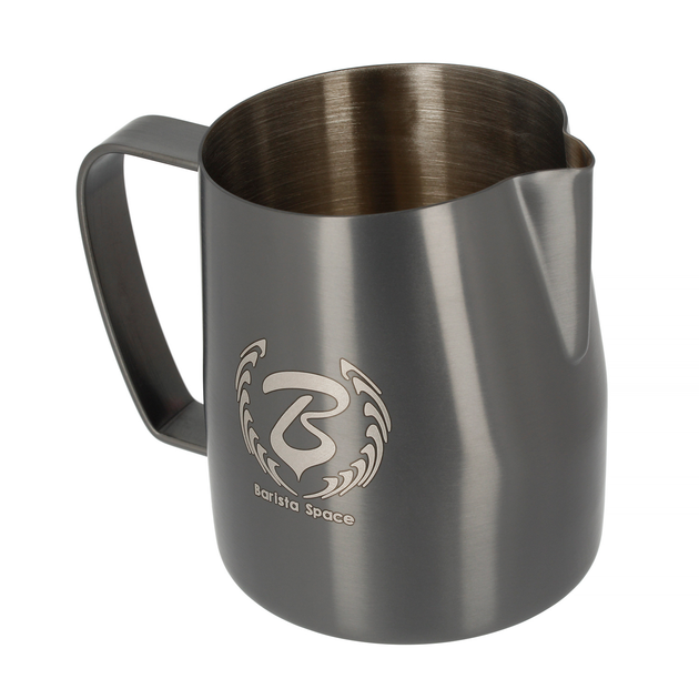 Dzbanek do mleka Barista Space Titanium Sandy ze stali nierdzewnej czarny 450 ml (9313597759000) - obraz 2