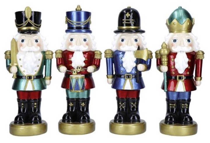 Zestaw figurek Timstor Merry Moments Dziadki do orzechów 27 cm 4 szt (5414070234671) - obraz 1