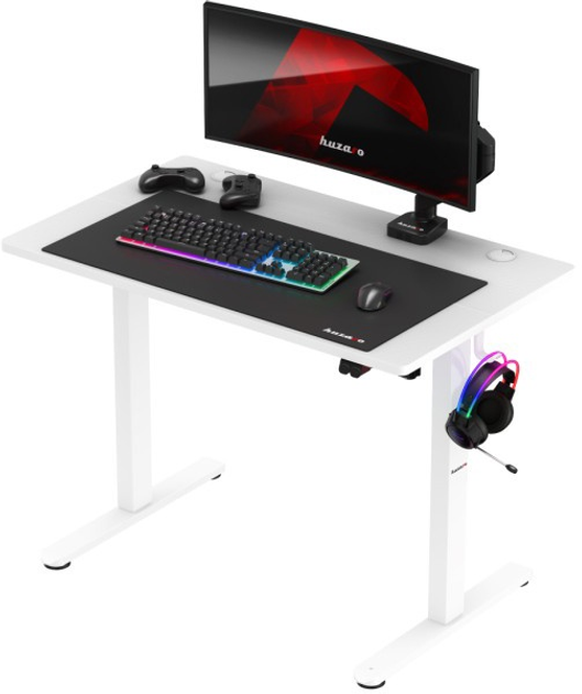 Biurko gamingowe Huzaro Hero 7.9 White - obraz 4