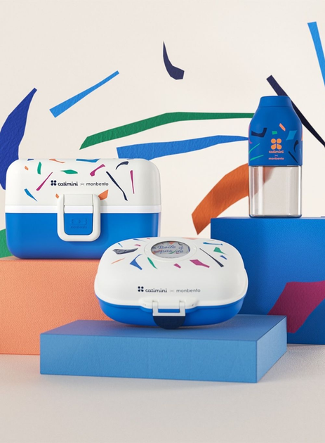 Пляшка для води Monbento Positive S Catimini Blue Terrazzo 330 мл (3760367951960) - зображення 4