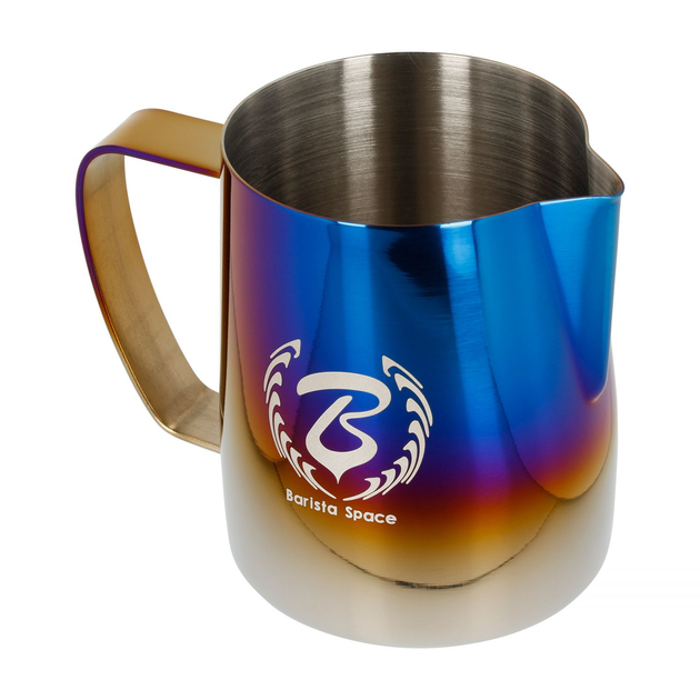 Dzbanek do mleka Barista Space Half Blue ze stali nierdzewnej niebieski 350 ml (797442170896) - obraz 2