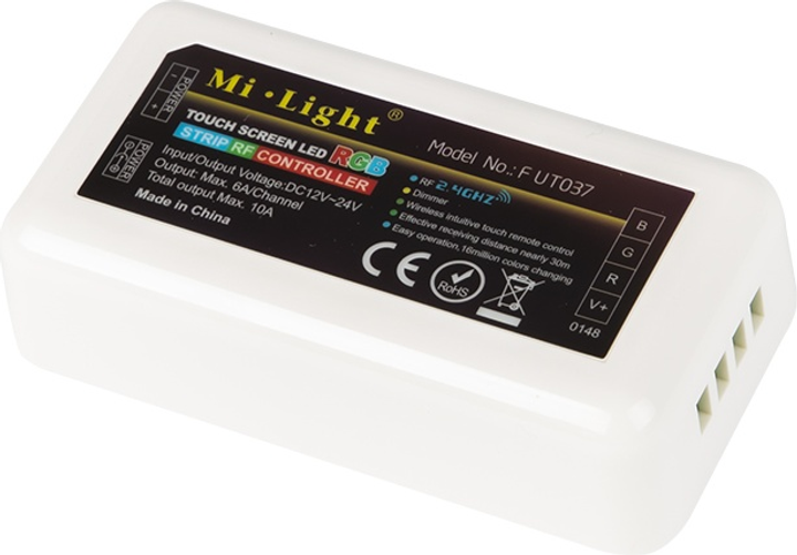 Контролер Mi-Light LED RGB RF 144 Вт із сенсорним пультом (5900804114697) - зображення 1