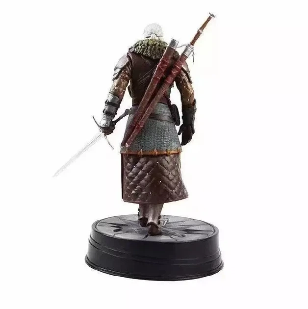 Фигурка Геральта из Ривии The Witcher 3 статуэтка Ведьмака 25 см, игрушка Geralt в коробке - изображение 2