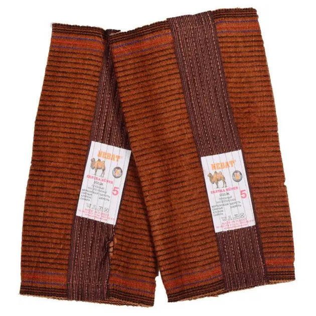 Утолщенные лечебные наколенники из верблюжьей шерсти Nebat XXXL обхват 32-54 см (1пара) - Фото 10 Утолщенные лечебные наколенники из верблюжьей шерсти Nebat XXXL обхват 32-54 см (1пара) - изображение 10