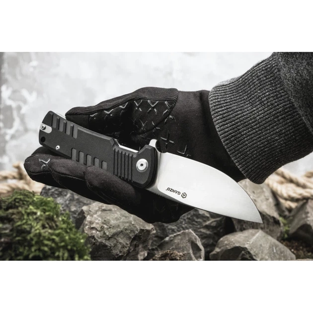 Складной нож Ganzo G769-BK — сталь D2, черная рукоять G10 - изображение 6