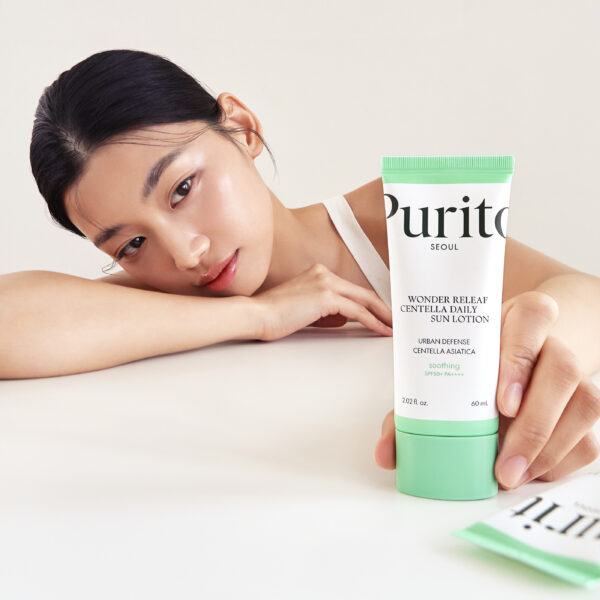 Wonder Releaf Centella Daily Sun Lotion Сонцезахисний лосьйон з центеллою Purito seoul 60ml - зображення 3