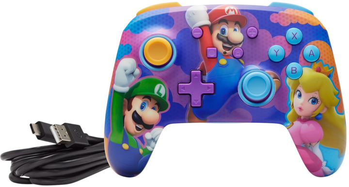 Контролер PowerA Nintendo Switch Enhanced Wireless Controller - Color Splash Heroes (0617885091117) - зображення 7