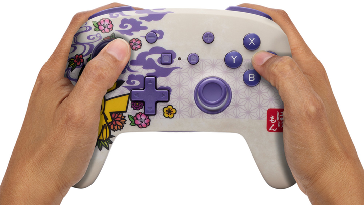 Kontroler PowerA Nintendo Switch Enhanced Wireless Controller - Pikachu Blossom (0617885098512) - obraz 8